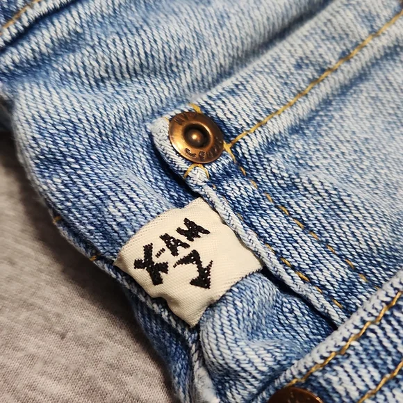 RARE!! Vintage 90's X-AM Brand High Rise Tapered Leg "Mom" Fit Light Wash Jeans - Picture 10 of 15